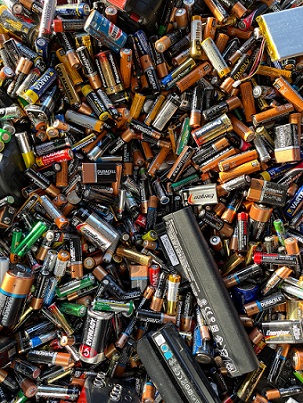 Old lithium-ion batteries. Photo by John Cameron on Unsplash.