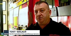 Lithium fire safety. Tony Walker from North Yorkshire Fire and Rescue Service.