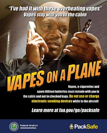 Vapes on a plane are way more dangerous than snakes on a plane